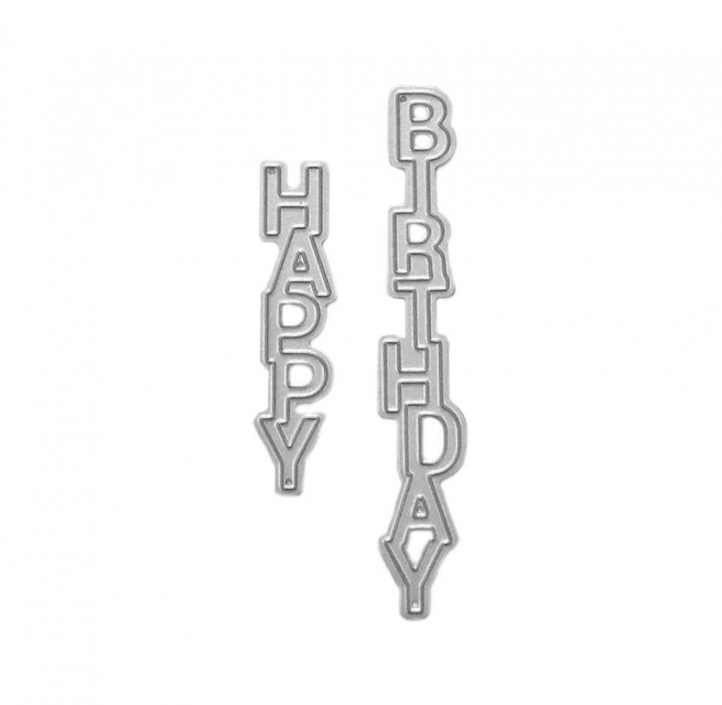 Accessori per fustellatrice "La Little", scritta "Happy Birthday"