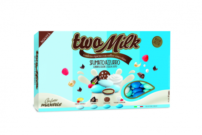Confetti "Two Milk" sfumati azzurro, confezione da 1 kg