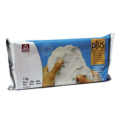 Pasta da modellare bianca, panetto da 1 kg