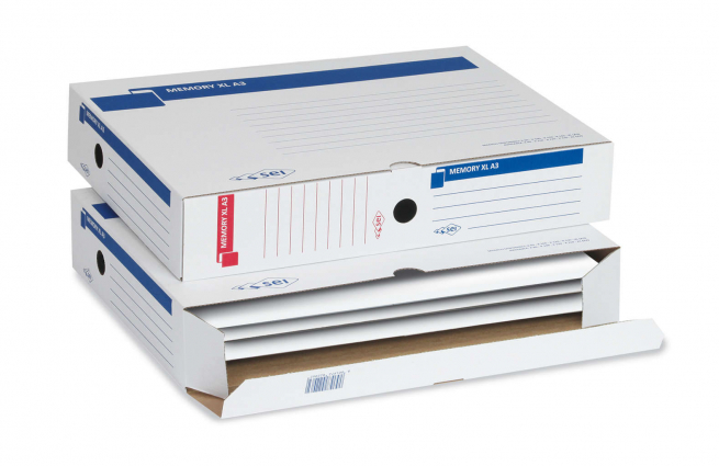 Scatola archivio Memory XL A3, formato 31x43 cm, dorso 8 cm