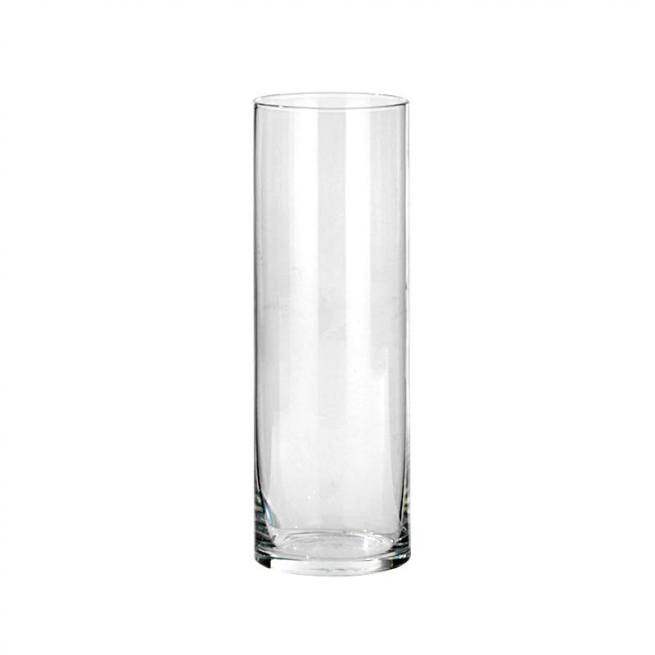 Cilindro in vetro, altezza 30 cm e diametro 10 cm