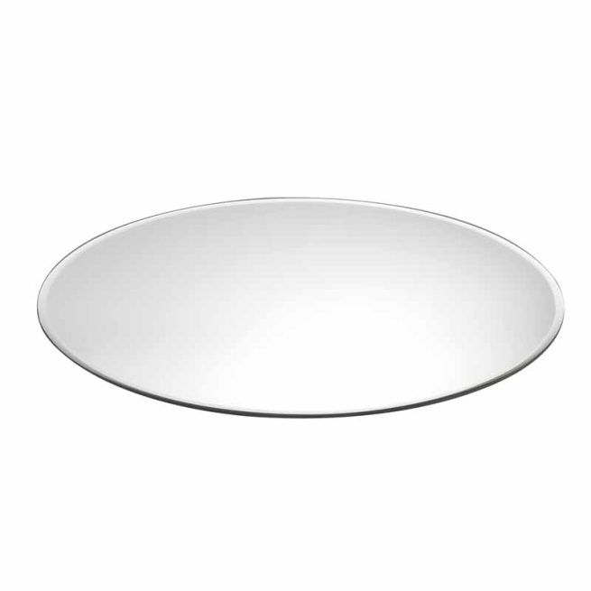 Specchio in vetro rotondo, diametro 30 cm, altezza 5 mm
