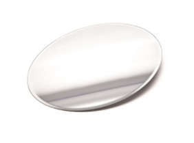 Specchio in vetro rotondo, diametro 45 cm, altezza 5 mm