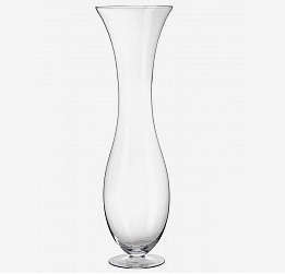 Vaso in vetro altezza 1 metro e diametro 29 cm