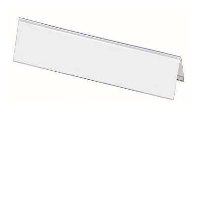 Targhetta espositiva "Cavallotto" in acrilico trasparente, in confezione da 10 pezzi