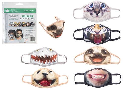 Mascherina lavabile "Animali" per bambini