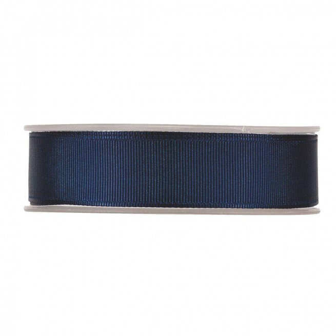 Rotolo nastro tessuto gros grain blu notte