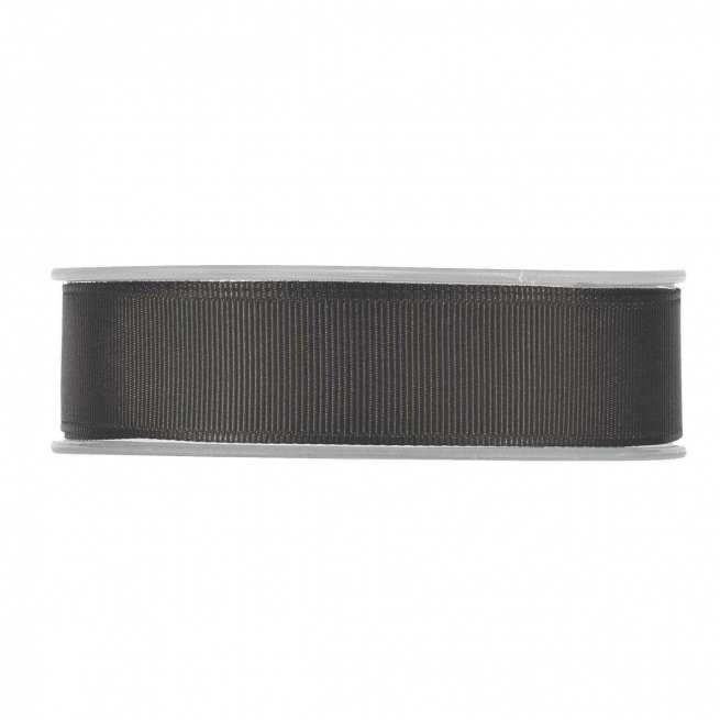 Rotolo nastro tessuto gros grain nero