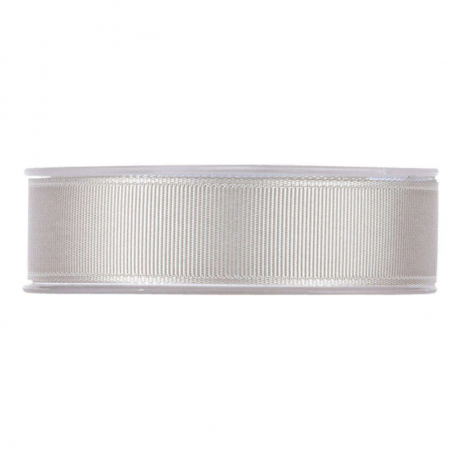 Rotolo nastro tessuto gros grain grigio chiaro