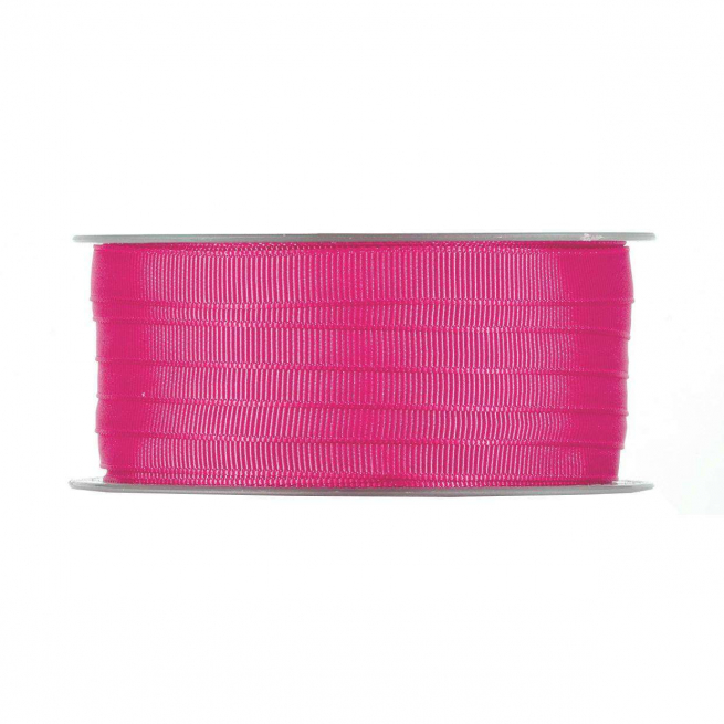 Rotolo nastro tessuto gros grain fucsia