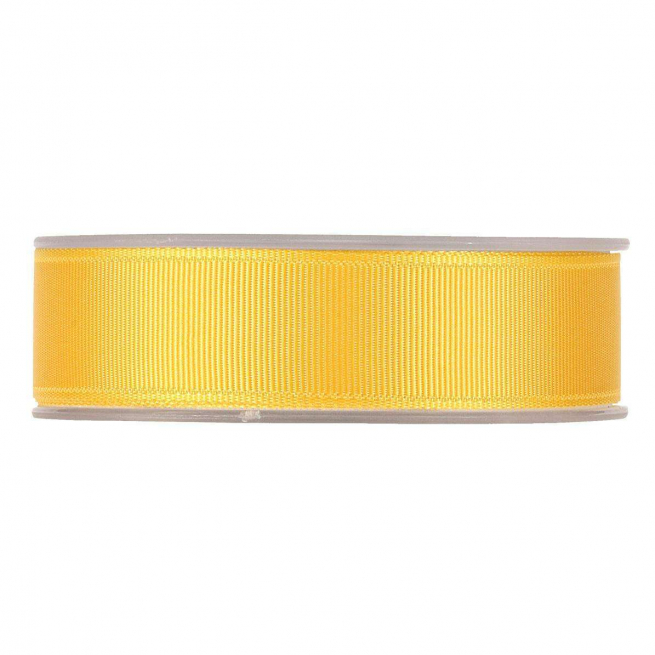 Rotolo nastro tessuto gros grain giallo