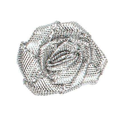 Rosa in lurex metal pick chiudipacco