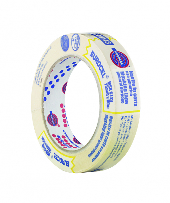 Nastro adesivo in carta "MSK 6143", 25mm x 50 metri