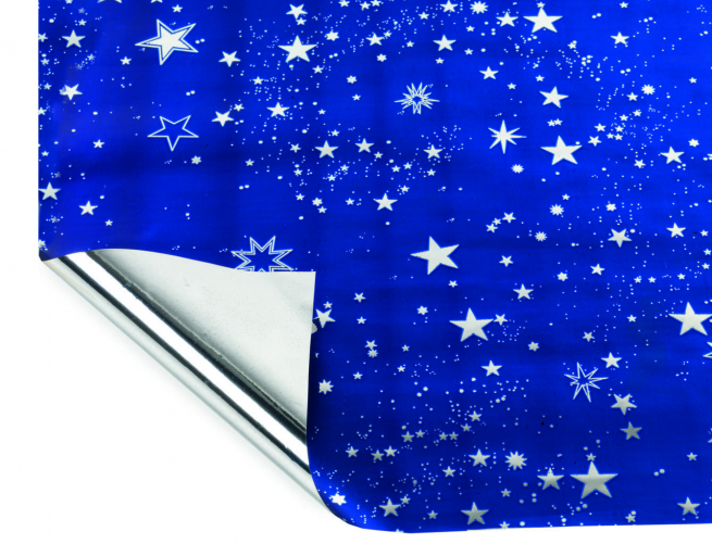 Sfondo cielo notturno stelle argento, 70x100 cm