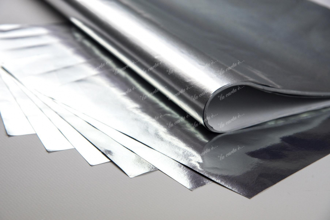 Carta accoppiata alluminio gr.52, formato 37x50, cartone da 10kg.