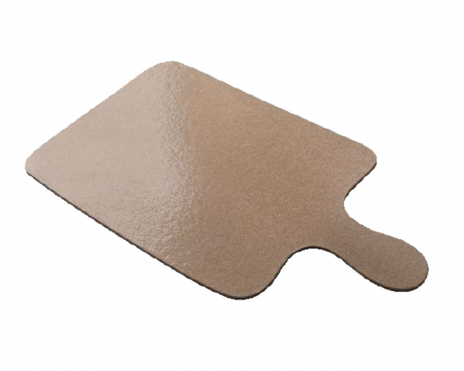 Tagliere rettangolare in cartone avana con manico, 24x30cm, confezione da 50 pezzi