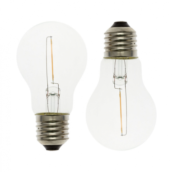 Lampadina ricambio E27 "goccia" 36V led luce calda, diametro 6 cm