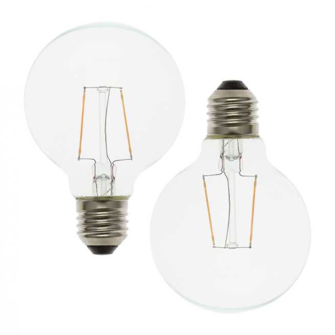 Lampadina ricambio E27 " globo" 36V led luce calda, diametro 8 cm
