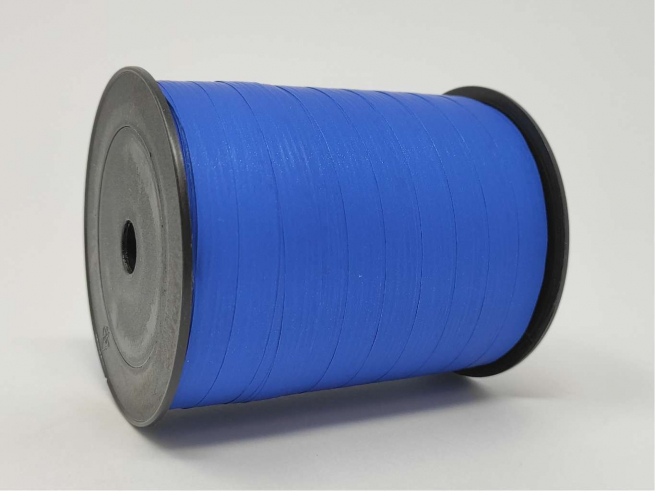 Rotolo nastro carta sintetica blu reale altezza 10 mm, in bobina da 250 mt