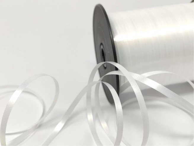 Rotolo nastro "Splendene" bianco diamant altezza 5 mm, in bobina da 500 mt