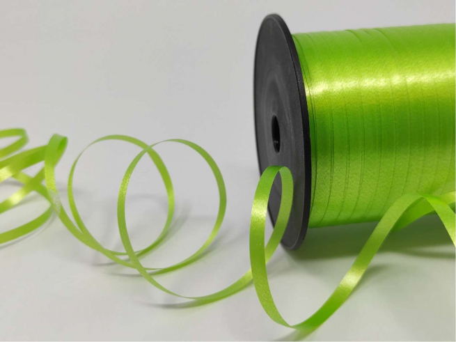 Rotolo nastro "Splendene" diamant verde mela altezza 5 mm, bobina da 500 mt