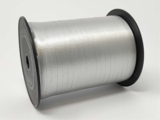 Rotolo nastro "Splendene" goffrato argento altezza 5 mm, in bobina da 500 mt