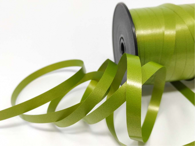 Rotolo nastro "Splendene" diamant verde muschio, altezza 10 mm, bobina da 250 mt