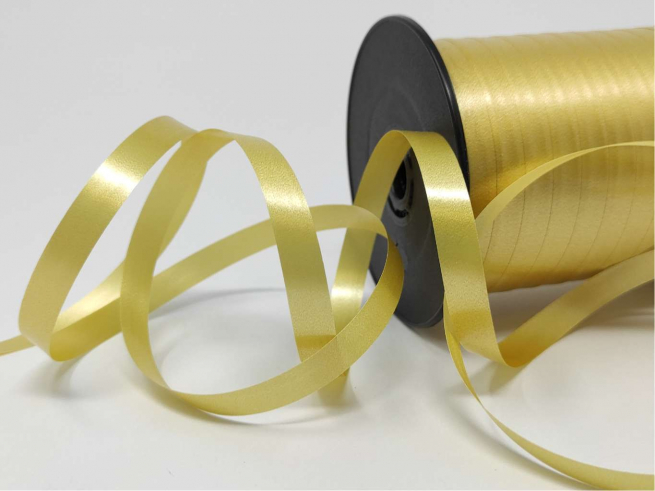 Rotolo nastro "Splendene" diamant oro antico, altezza 10 mm, bobina da 250 mt