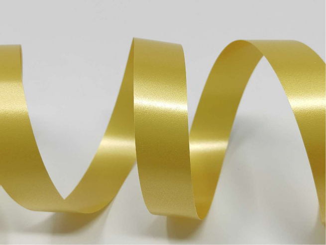 Rotolo nastro "Splendene" diamant oro antico, altezza 19 mm, bobina da 100 mt