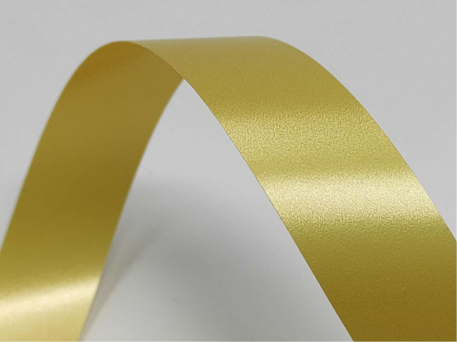 Rotolo nastro "Splendene" diamant oro antico, altezza 19 mm, bobina da 100 mt