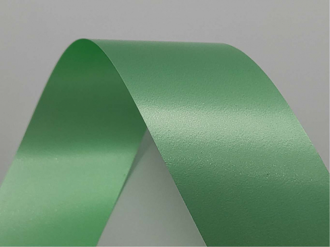Rotolo nastro "Splendene" diamant verde salvia, altezza 31mm in bobina da 100 mt