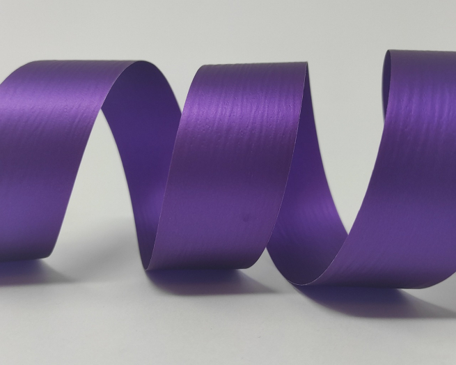 Rotolo nastro carta sintetica viola altezza 35 mm, in bobina da 50 mt