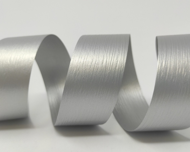 Rotolo nastro carta sintetica argento metallizzato