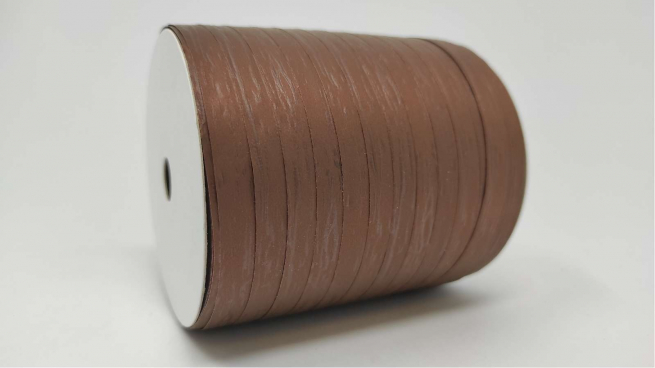 Rotolo nastro carta sintetica cacao altezza 10 mm, in bobina da 250 mt
