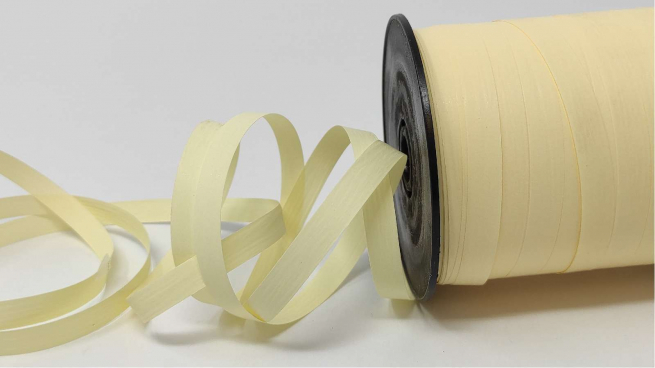 Rotolo nastro carta sintetica avorio altezza 10 mm, in bobina da 250 mt