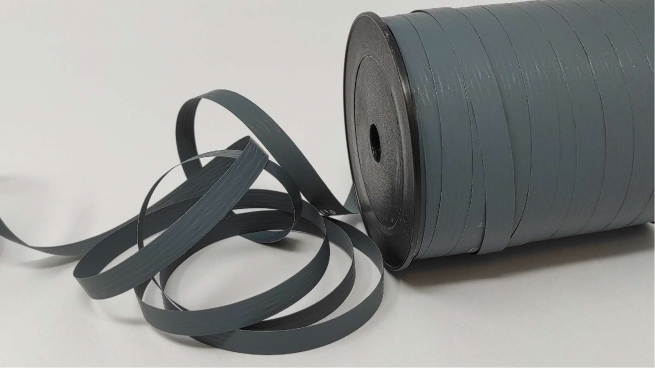 Rotolo nastro carta sintetica antracite, altezza 10 mm, bobina da 250 mt