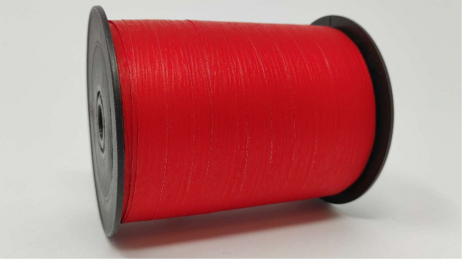 Rotolo nastro carta sintetica rosso altezza 10 mm, in bobina da 250 mt