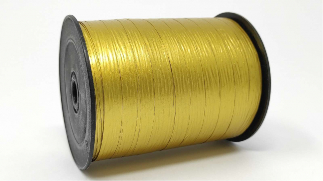 Rotolo nastro carta sintetica colori metallizzati, altezza 10 mm, in bobina da 250 mt