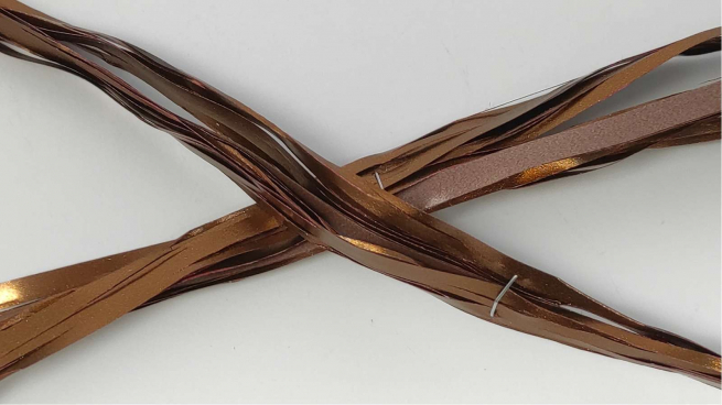 Rafia basic "Sveltostrip" cacao in confezione da 50 pezzi, diametro fiocco 14 cm