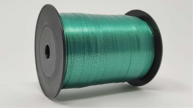 Rotolo nastro "Splendene" diamant verde pino altezza 10 mm, bobina da 250 mt