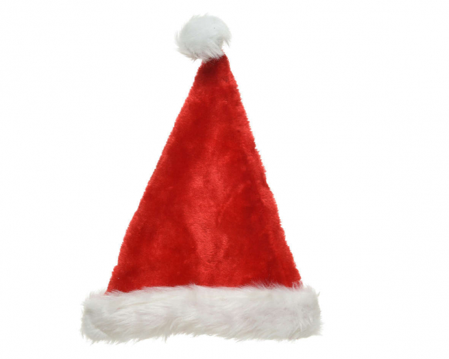 Cappello di Babbo Natale rosso, formato 30x44 cm