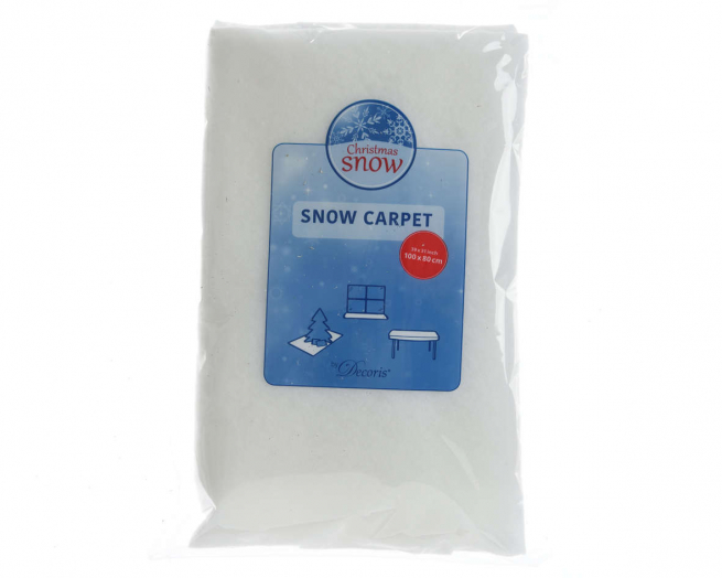Tappeto di neve bianco, altezza 80 cm, lunghezza 100 cm