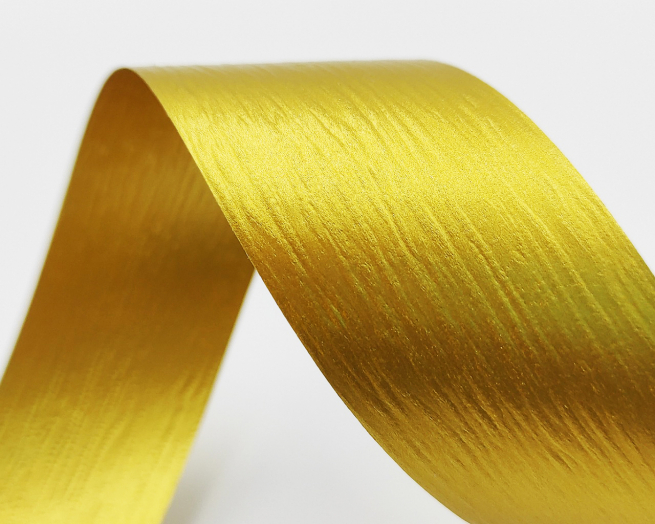 Rotolo nastro carta sintetica colori metallizzati, altezza 35 mm, in bobina da 250 mt