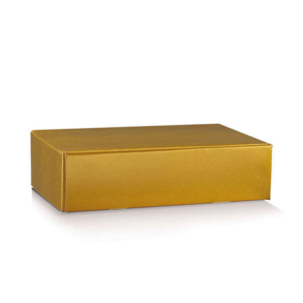 Scatola cantinetta porta bottiglie linea "Skin Oro" in cartone, vari formati