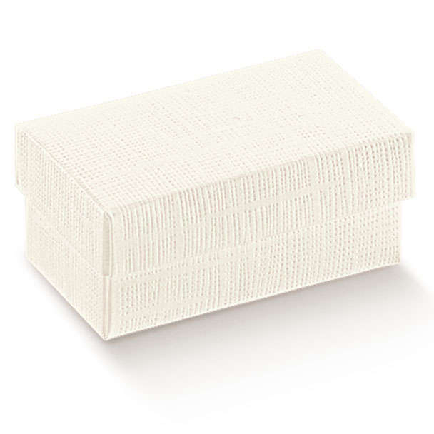 Scatola base quadrata con coperchio in cartone bianco, 25x25x6 cm, cartone da 20 pezzi