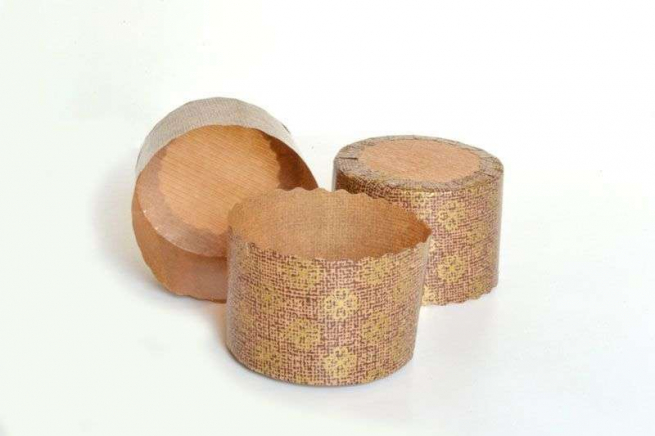 Forme cottura leggere per panettone alto "Milano" da 100gr, confezione da 100 pezzi