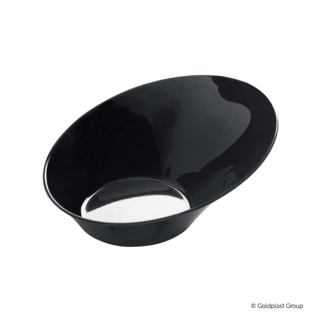 Coppetta design sodo fingerfood nera, confezione da 50 pezzi