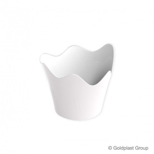 Coppetta rain design fingerfood bianca 90cc, confezione da 25 pezzi