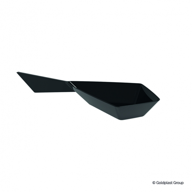 Cucchiaio diamond design nero 15cc confezione da 30 pezzi