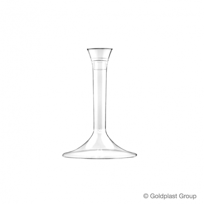 Base in plastica PS trasparente per bicchieri flute/calici/coppe, confezione da 20 pezzi
